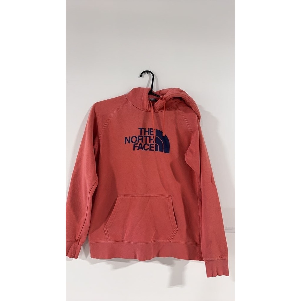 The North Face Mens Red Pullover Logo Hoodie Size M B3-000 - Picture 2 of 6